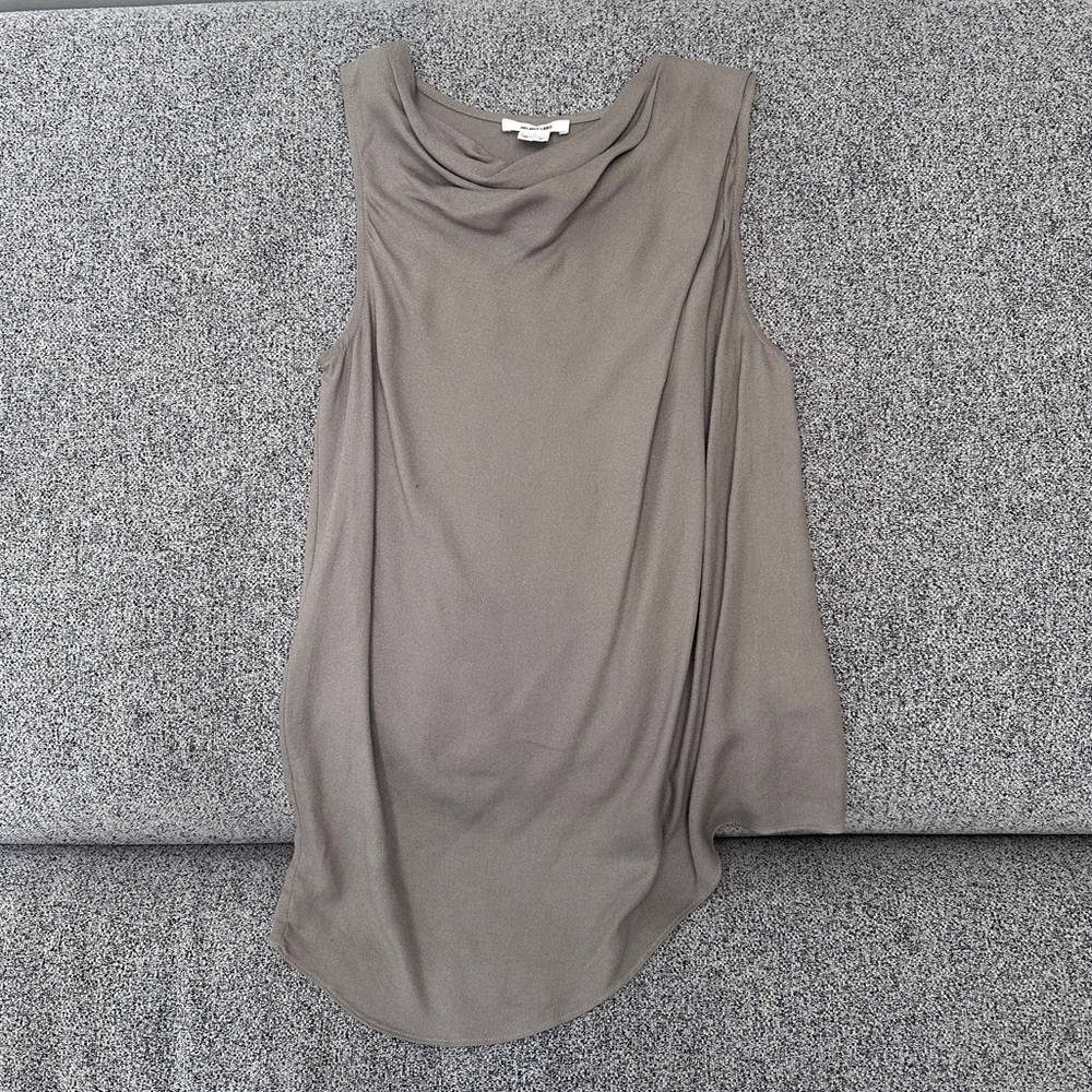 Helmut Lang Cowl Neck Tank Top
